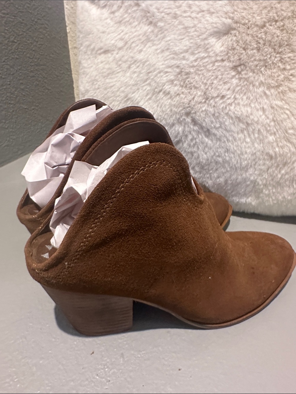 Brown Suede Booties - Picture 4 of 4